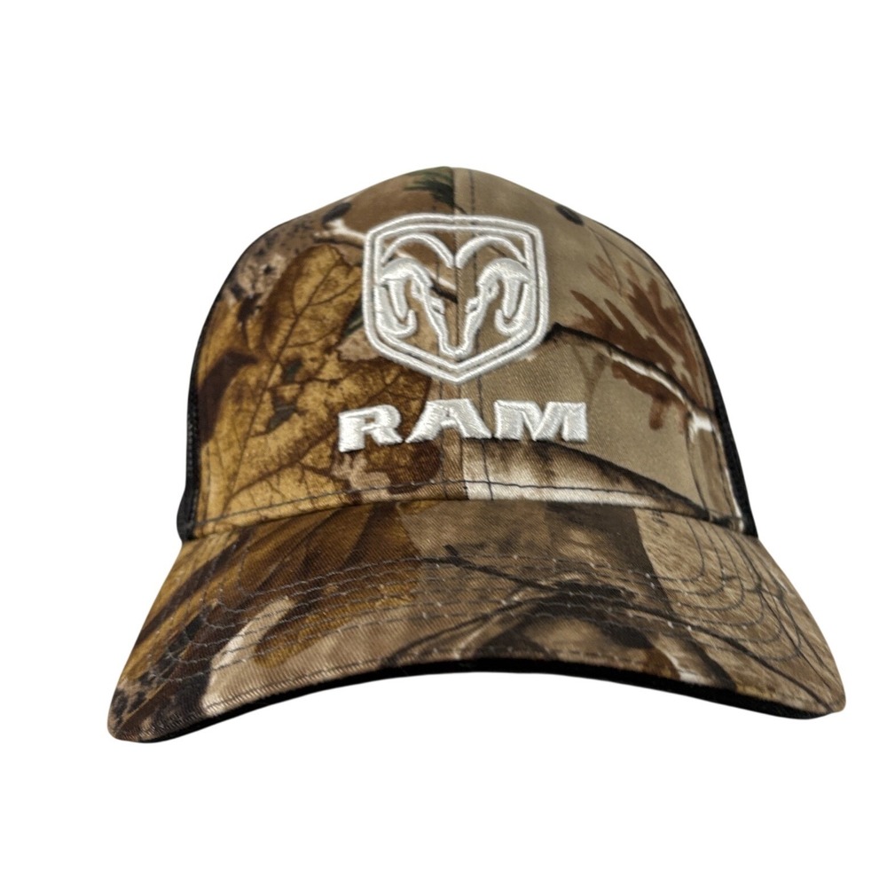 Dodge RAM Trucker Hat Mens Camo Mesh Back Adjustable Baseball Cap Camouflage
